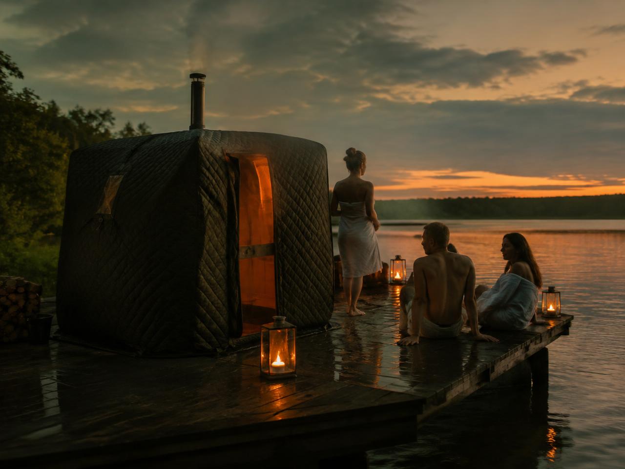 Sauna nad jeziorem